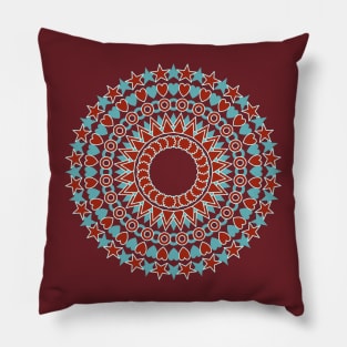 Holiday Mandala #redbubble #giftoriginal Pillow