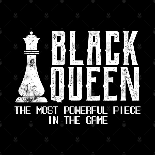 Black Queen Most Powerful Chess African American Gift by threefngrs