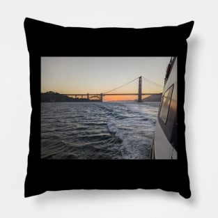 Golden Gate Bridge at Sunset Pillow