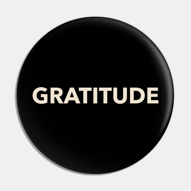 Gratitude Pin by OptiVibe Wear