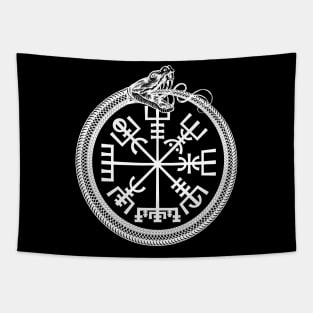 Ouroboros with Vegvisir Tapestry