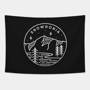 Snowdonia National Park Emblem - Black Tapestry