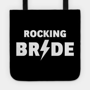 Rocking Bride (Hen Night / Bachelorette Party / Heavy Metal / White) Tote