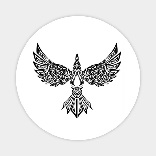 Assassins Creed Valhalla Synin Raven Assassins Creed Magnet Teepublic 👑 🏰 this is the age of the vikings. usd