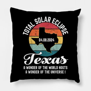 Texas Solar Eclipse 2024 Pillow