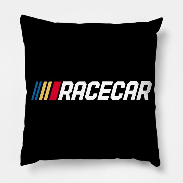 Racecar (White) Pillow by Outpost