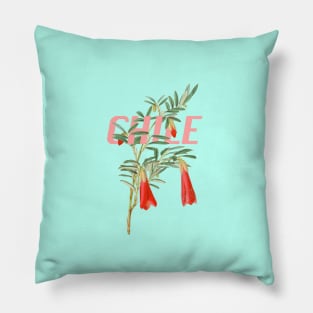 Chile Minimal Floral Design Pillow