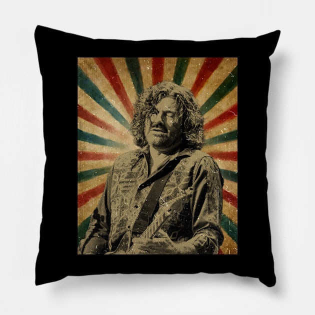 Tab Benoit -  Photo Vintage Retro Look Fan Design Pillow by Janji Joni