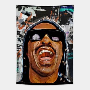 Stevie wonder pop art Tapestry