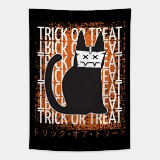 black cat hallowen Tapestry