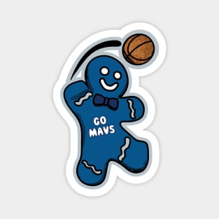 Dallas Mavericks Gingerbread Man Magnet