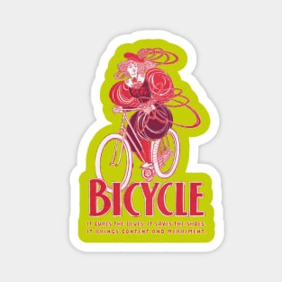 Lispe Bicycle Victorian Rider Magnet