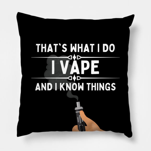 Funny Vaping Vape Skull Smoking Pillow by QUENSLEY SHOP