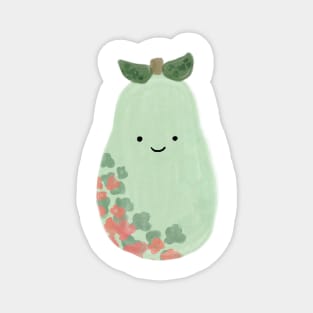 Floral pear Magnet