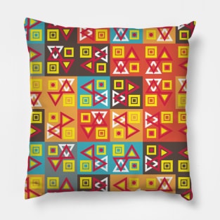 Tiled geometric pattern Pillow