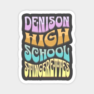 Denison High School Stingerettes Retro Magnet