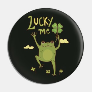 Lucky me - Frog Pin