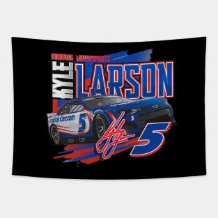 Kyle Larson Pit Road Tapestry