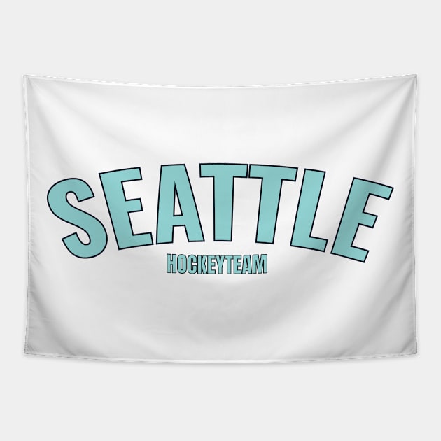 hockeyteam seattle Tapestry by Alsprey31_designmarket