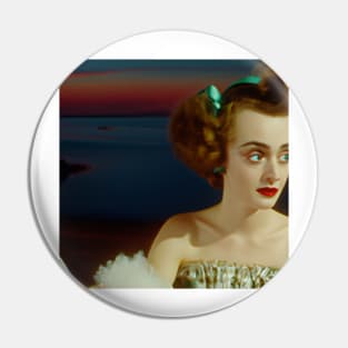 Legendary Actress Bette Davis Pin