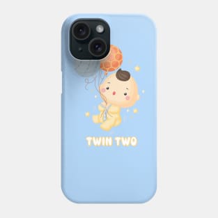 Twin newborn boy two Phone Case