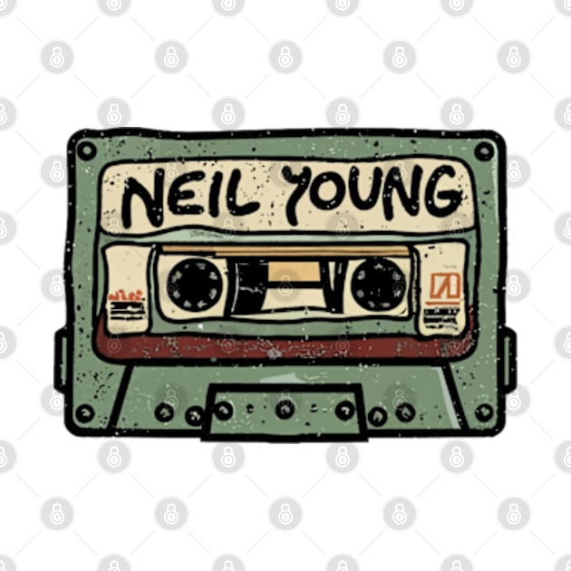 Neil Young - Vintage Cassete 80s by elegantelite