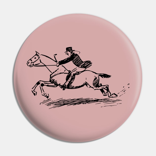 Horse Racing Pin by linesdesigns