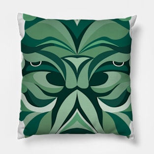 Gemini Zodiac Sign - Green Pillow