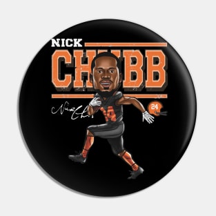 Nick Chubb Cleveland Cartoon Pin