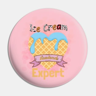 Ice Cream Expert Pin