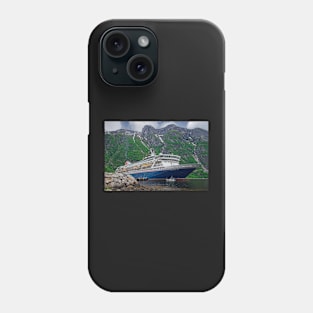 MV Balmoral Cruise Ship in Eidfjord Norway Phone Case