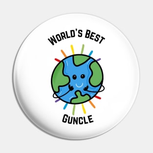 Worlds Best Guncle Pin