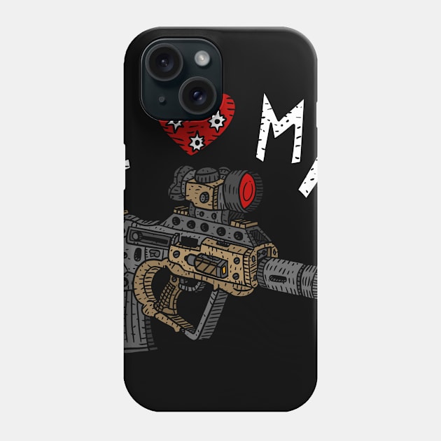 i love my bullpup rifle, hand drawn art. Phone Case by JJadx