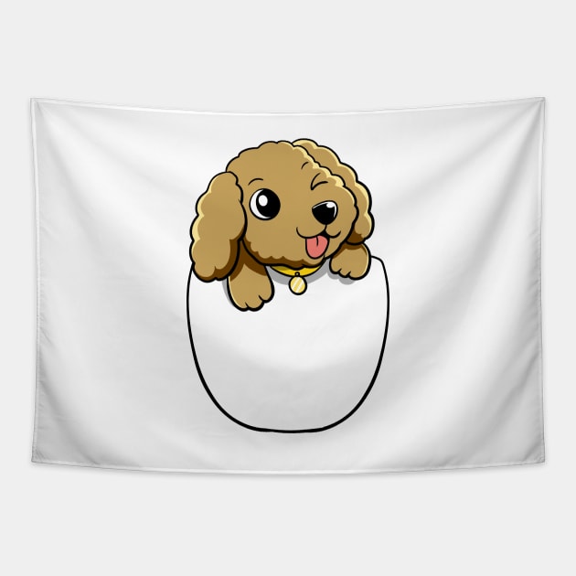 Dog Pocket Tapestry by WildSloths