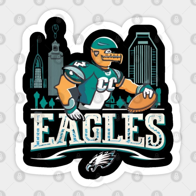 Philadelphia eagles football victor design