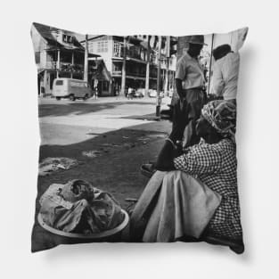 Vintage photo of Paramaribo Suriname Pillow