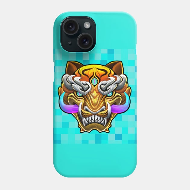 Tiger Eyes Phone Case by felixantosart