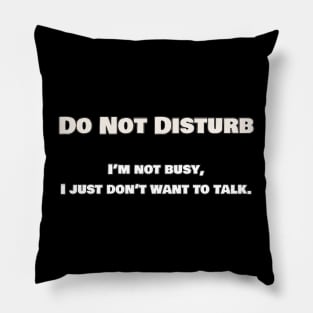 Do Not Disturb Pillow