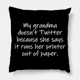 Grandma Twitter Pillow