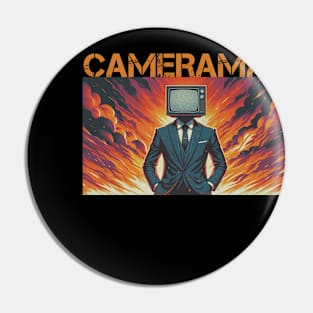 Skibidi Toilet Cameraman Pin