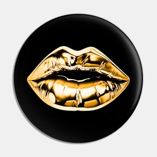 Golden Lips Pin