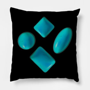 Gemstones blue Pillow