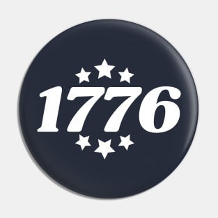 Patriotic 1776 USA 4th of July Stars Pin