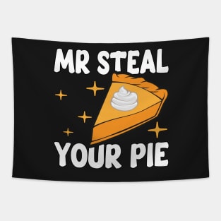 Humorous Thanksgiving Mr Steal Your Pie Tapestry