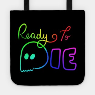 Ready To Die Emo Skull (Rainbow/Homosexual/Gay Colors) Tote