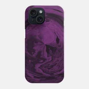 Magenta Acrylic Fluid Pour Flower Phone Case