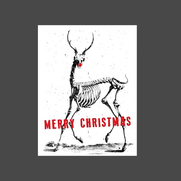 Merry Xmas Skeleton by Kingrocker Clothing