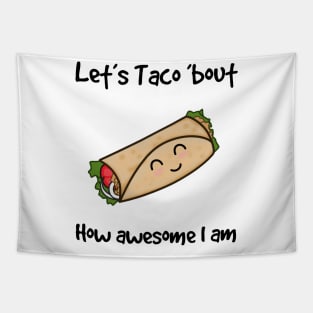 Funny Taco Burrito Mexican Food Cut Tshirt Tapestry