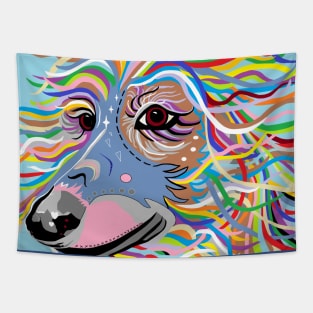 Colorful Afghan Hound Tapestry