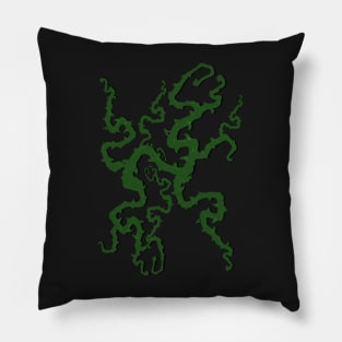 Vines (black background) Pillow